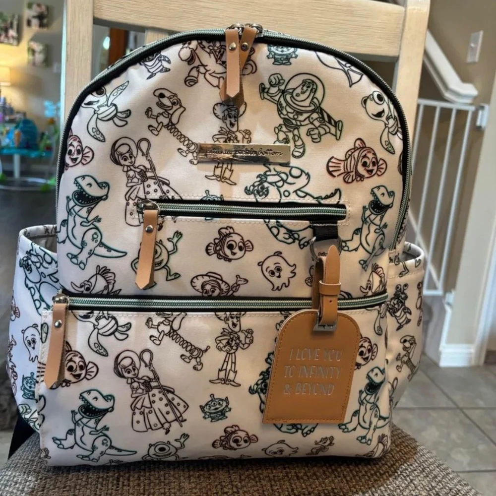 Petunia Pickle Bottom Cream and Black Baby Bag - Picture 1 of 5
